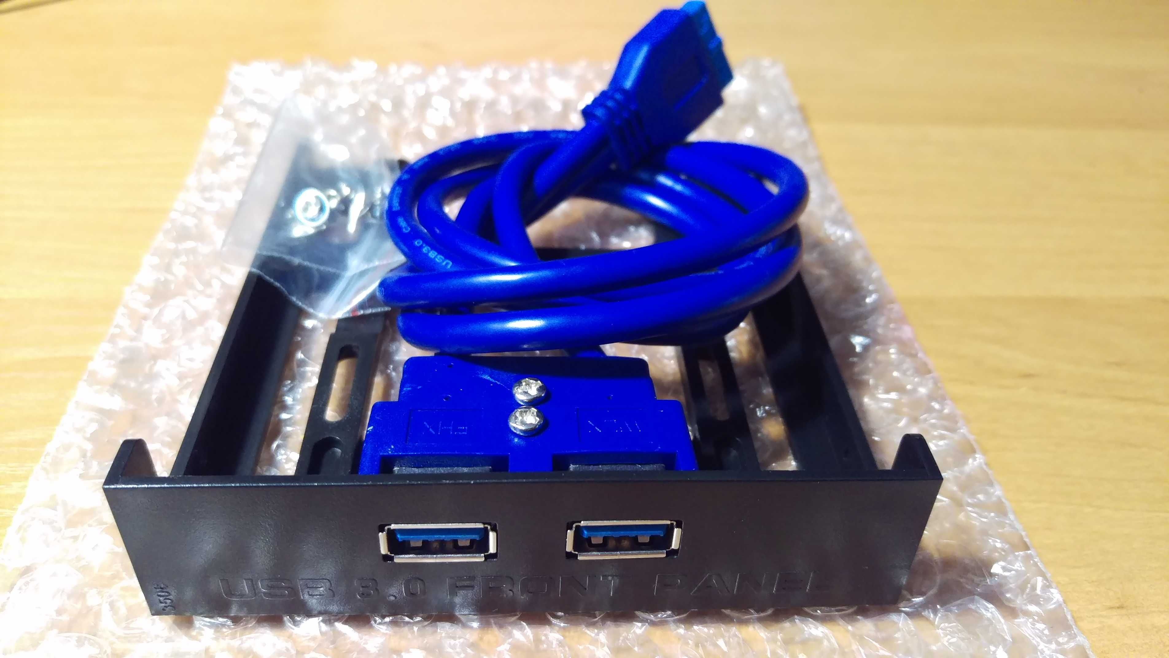 Панель USB 3.0 - 2-х портовый usb-концентратор USB 3.0 - Новый