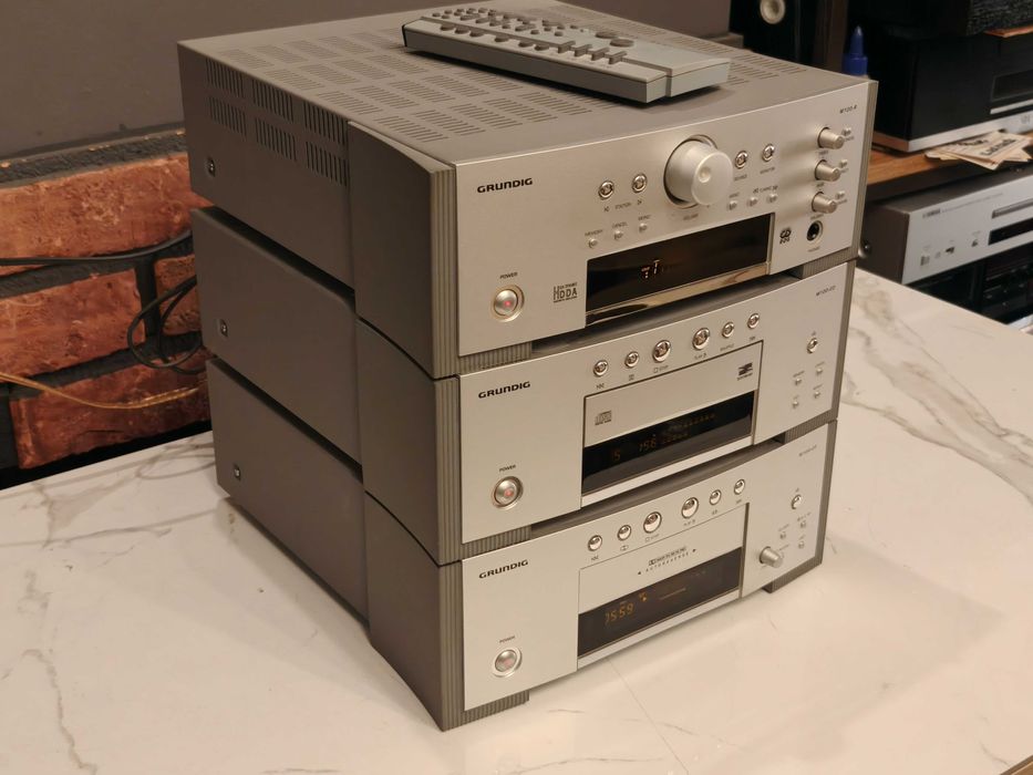 GRUNDIG M100 ! Audiofilska mini wieża ! Pilot ! CD ! DECK ! Amplituner