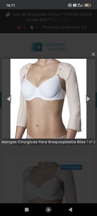 Mangas de compressão pós cirurgicas