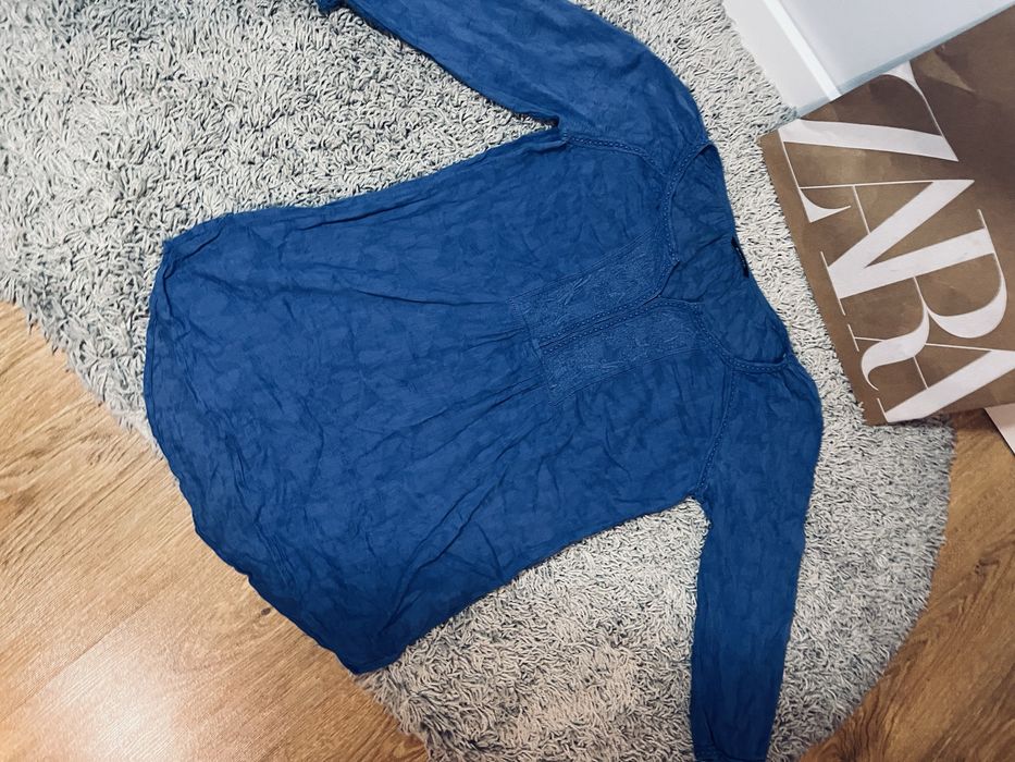 Koszula niebieska damska bawelniana rozm S Massimo Duti