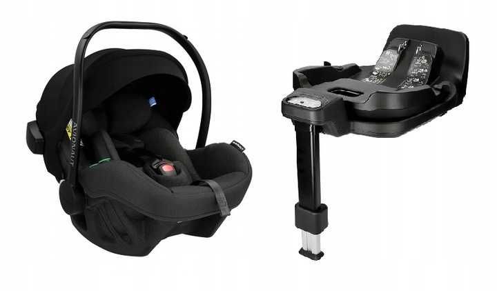Zestaw FOTELIK AVIONAUT Pixel Pro2.0C BLACK + Baza ISOFIX Obrotowa HIT