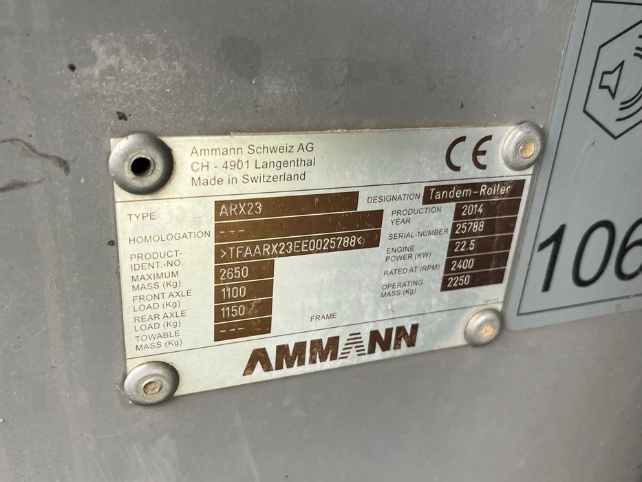 Ammann ARX23 Walec drogowy  (hamm jcb bomag)