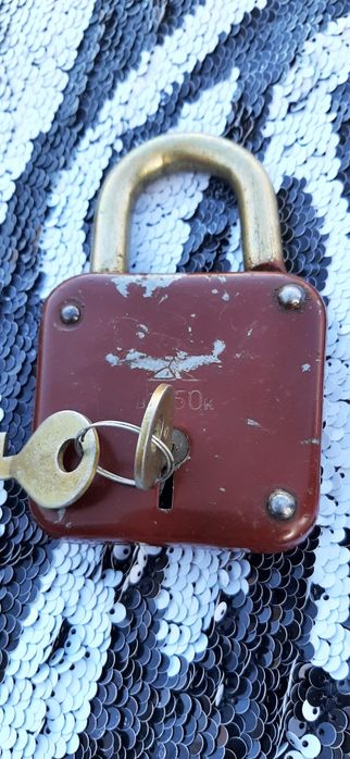 Замок вантажний  амбарний великий виробництво СРСР