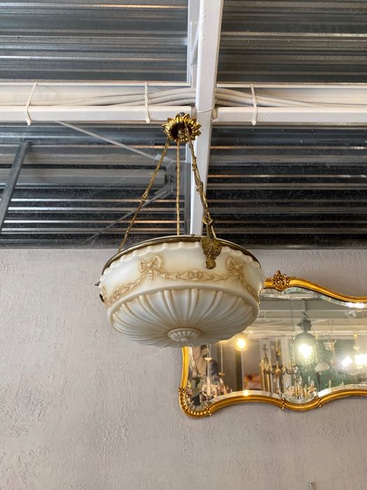 Oryginalna Francuska alabastrowa lampa