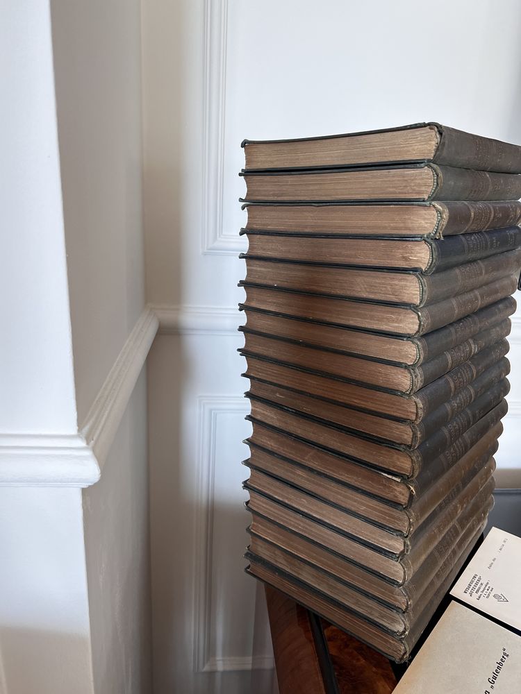 Encyklopedia encykopedja Powszechna Gutenberga 18 tomów 1930 vintage