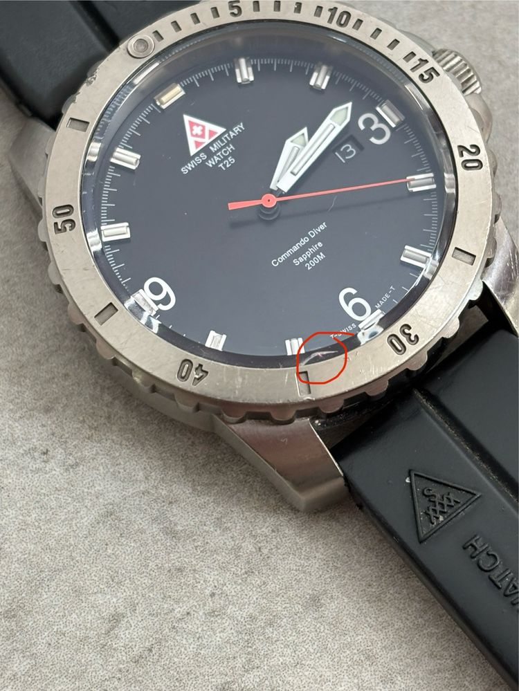 Zegarek Szwajcarski SMW Swiss Military Diver Titan 300