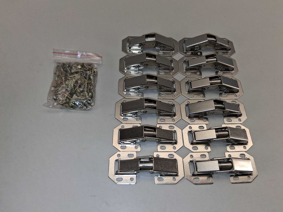 M073 Zestaw 10 Zawiasów Kątowych Do Szafek Narożnych 135°