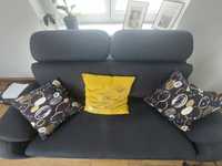 Czarna rozkladany sofa kanapa