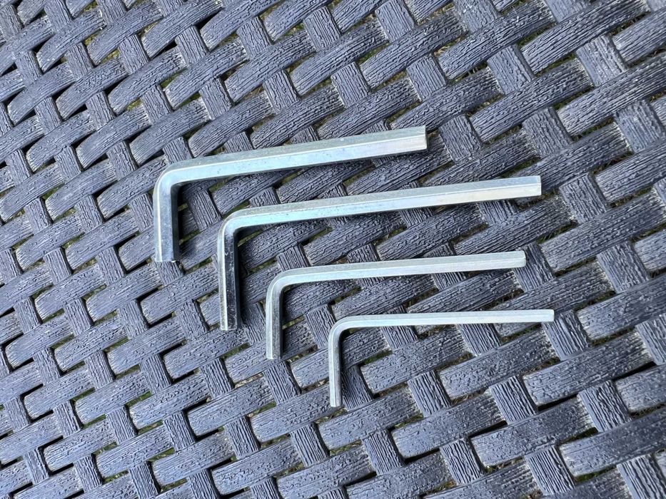 Klucze imbusowe L – zestaw 4 szt., stal