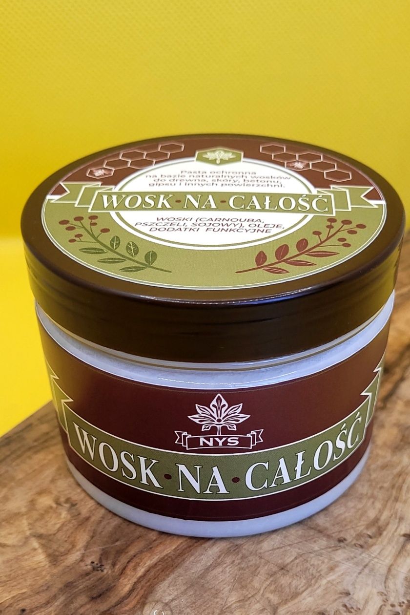 Woskowa pasta ochronna do drewna, gipsu, metalu i  innych. Wosk