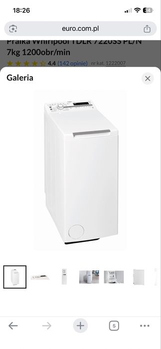 Sprzedam nową pralkę ładowaną od góry