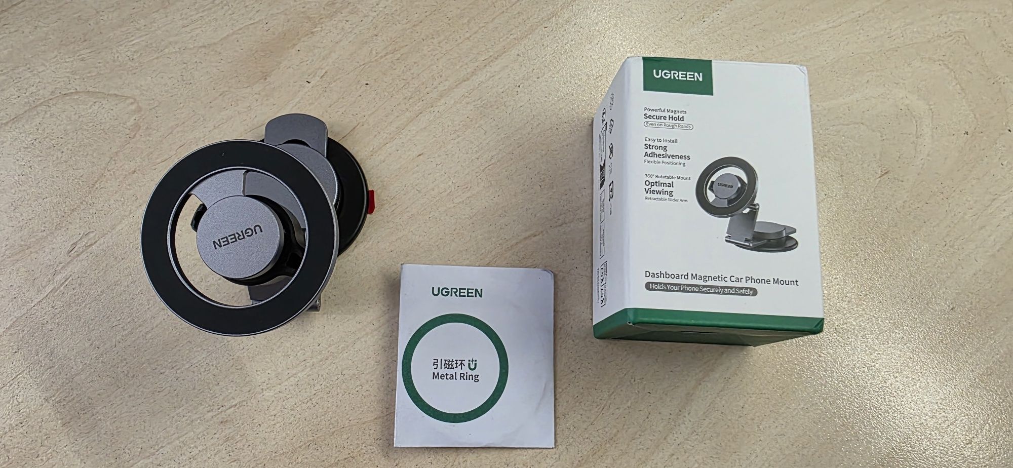 Кріплення магнітне UGREEN для iPhone 16/15/14 Grey (45577)