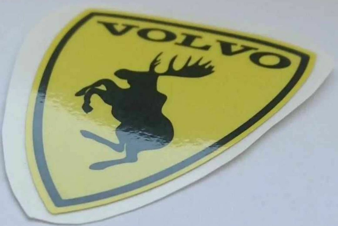 Naklejka VOLVO ŁOŚ szalone łosie Crazy Moose Volvo