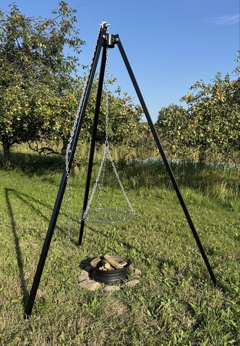 Grill trójnóg z rusztem