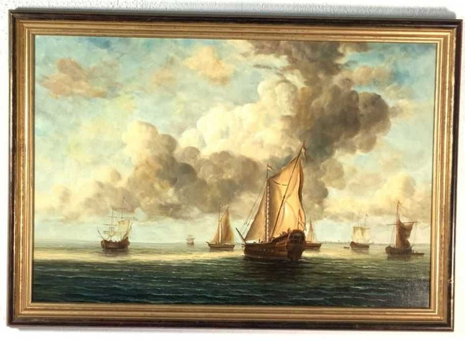 Pintura óleo sec. XX assinada E.Ponthier - Pintor Francês