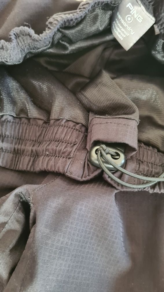 Spodnie profesjonalne do golfa Ping Sensordry Waterproof. Czarne. L