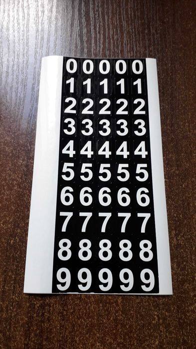 Наклейки на авто стикеры цифры