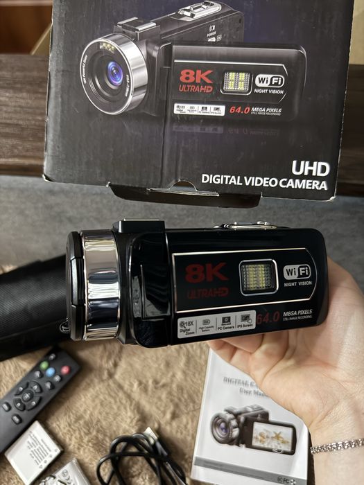 8К Відеокамера 64MP UHD | Wi-Fi, Нічне Бачення