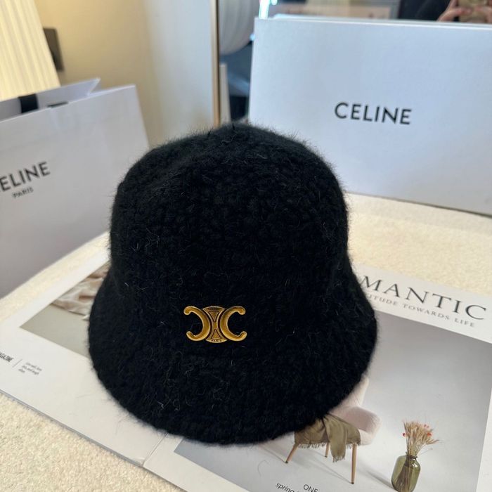 Celine czapka-kapelusz Bucket hat wełna