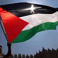 Bandeiras Palestina e Israel