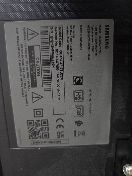 Telewizor marki Samsung 43 cale NOWY 4k Smart tv YouTube  Netflix