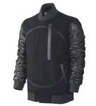Nike Destroyer Varsity Jacket Black NSW 857499-010 Leather Wool
