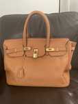 Mala em pele de José Amante estilo Birkin