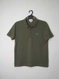 Lacoste Sport t-shirt koszulka polo khaki M