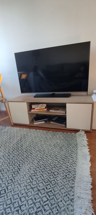 Móvel TV branco e beje