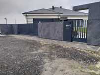 Ogrodzenie Palisadowe Pionowe Blok Monolityczne Bloki Betonowe Oporowe