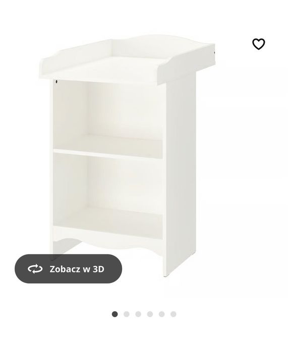 Stolik do przewijania/regał, biały