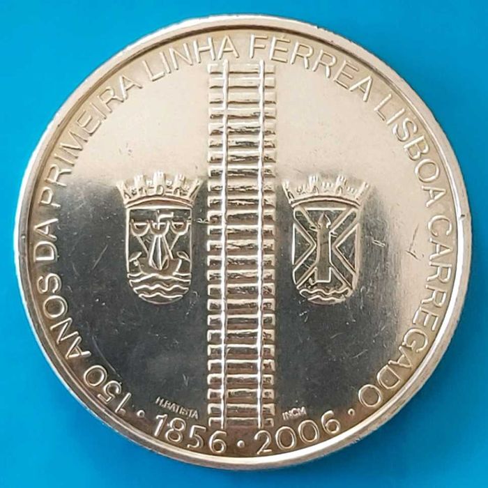 8 Euros de 2006 de Portugal, 150º Aniversário Linha Férrea