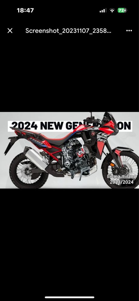 Honda Africa Twin 1100 Dct 2022 muito bem estimada com 2850 em extras