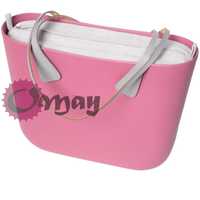 organizer OBAG STANDARD welur elegancki jasny szary 2 kieszenie OMAY