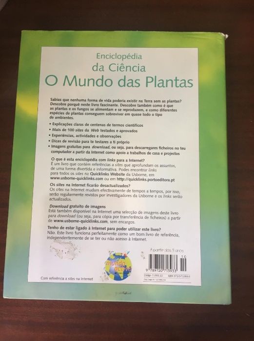 Enciclopédia da Ciência "O Mundo das Plantas" PORTO EDITORA
