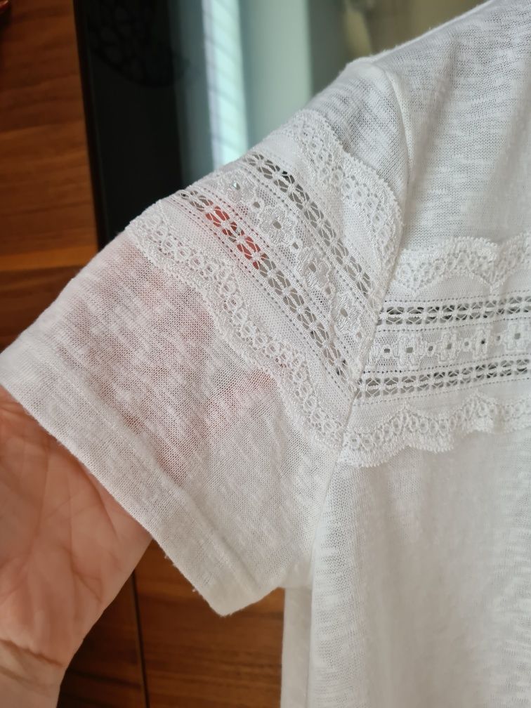 Reserved śliczna bluzka na wiosnę,  lato. Super wykonanie.rozmiar S/M.