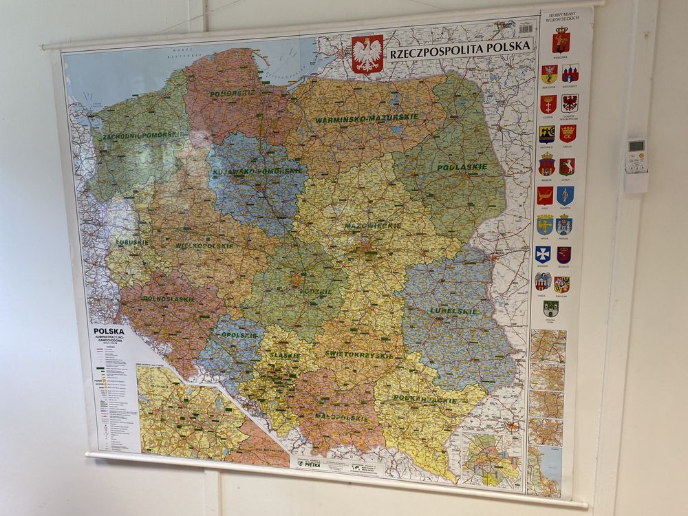 Mapa Polski DUŻA