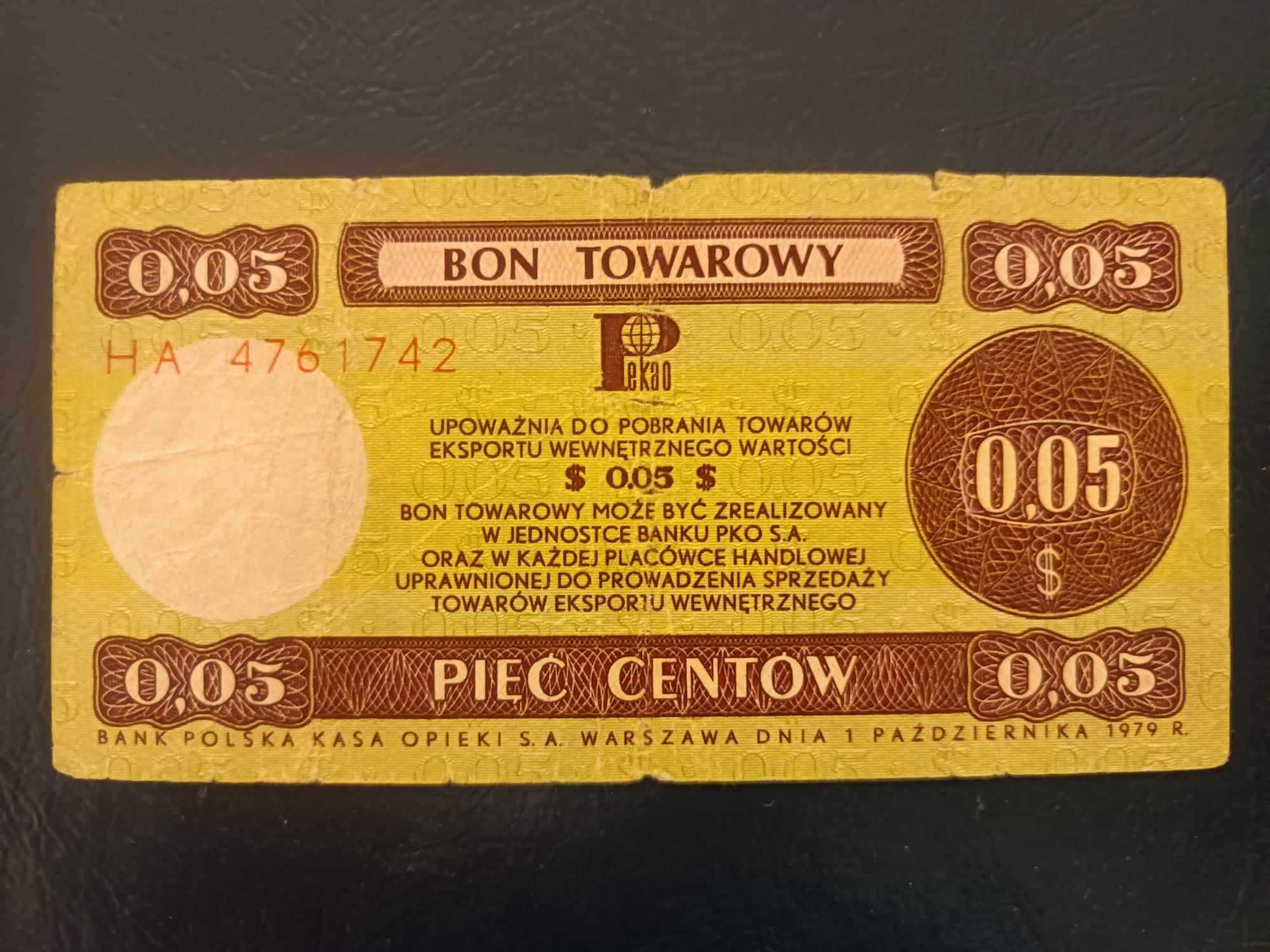 Banknoty Zestaw Bonów Towarowych PEWEX