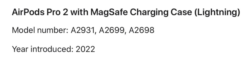 AirPods Pro (2nd generation) with MagSafe Charging Case (Lightning)