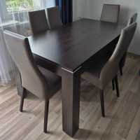Stół rozkładany, 90x160-210, ciemny brąz