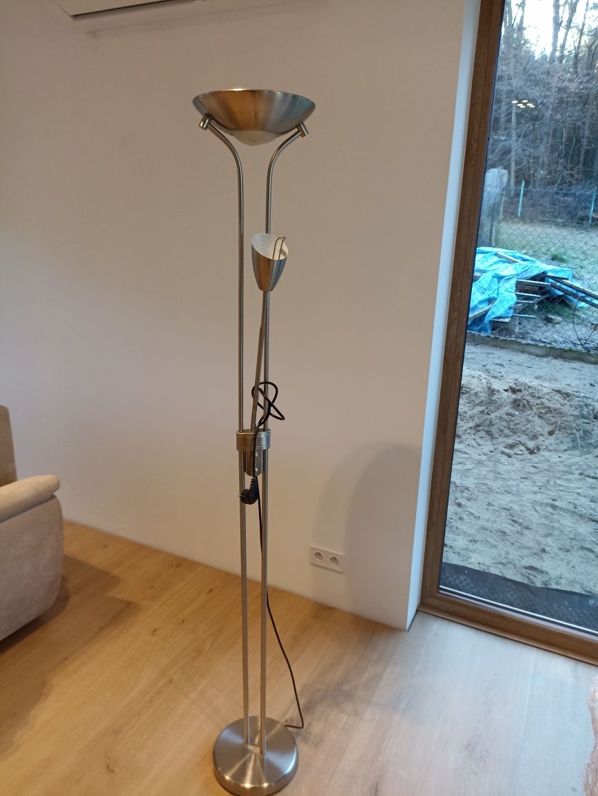 Lampa stojąca inox