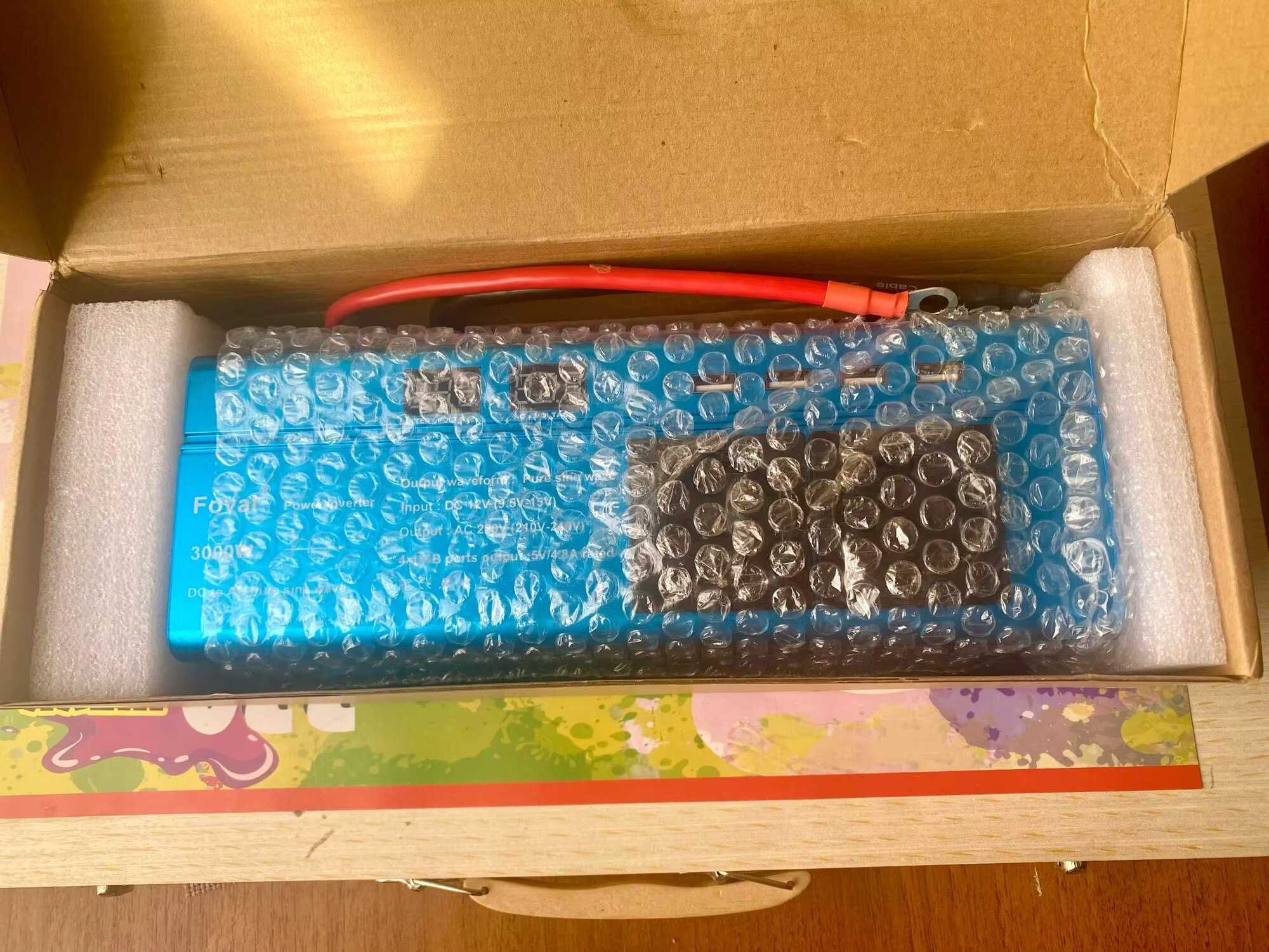 Інвертор Foval 12V-220  3000W-чиста синусоїда