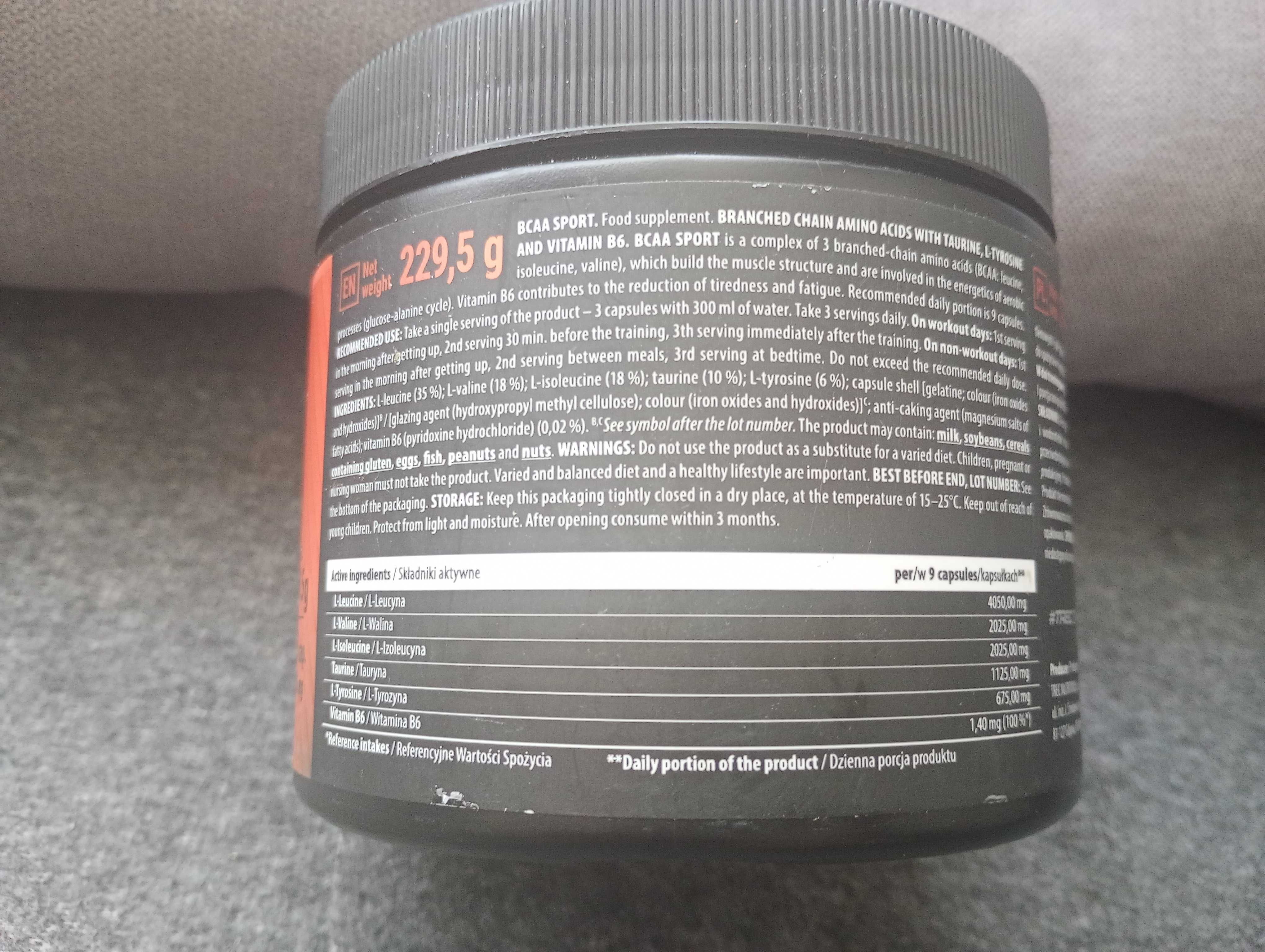 Trec BCAA tauryna tyrozyna b6 2x 180caps