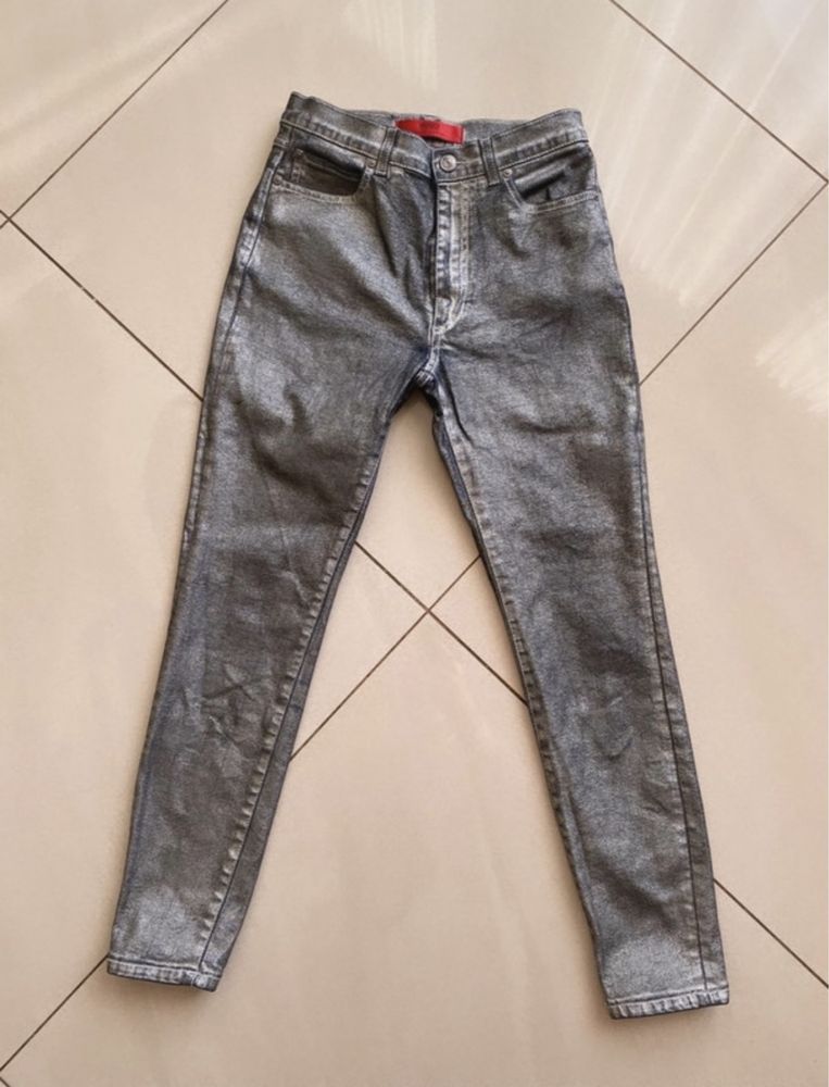 Spodnie metaliczne Hugo Boss XS jeans