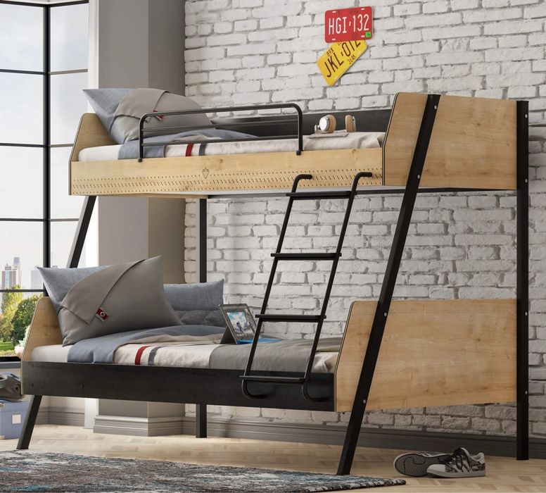 Łóżko piętrowe z serii BLACK. Cilek.