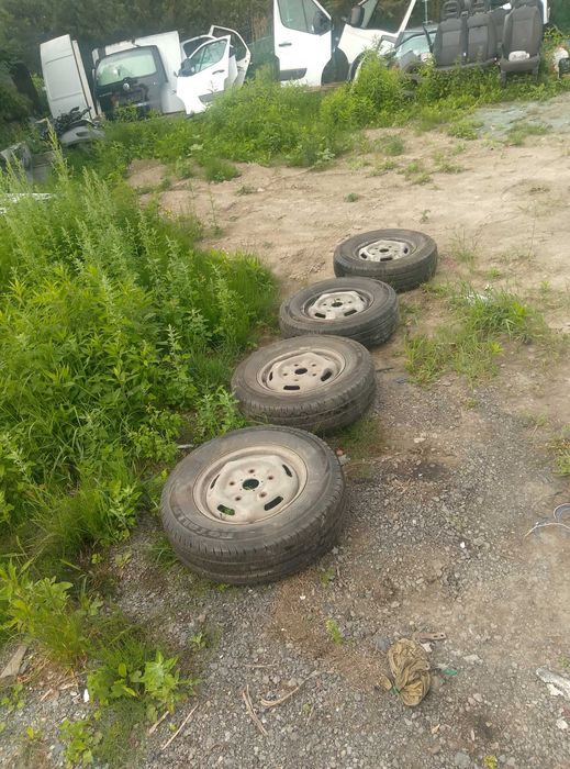 FELGA KOŁO + OPONA 215/75 R16C ford transit komplet 4 sztuki