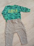Komplet bluza i spodnie dinozaur 80
