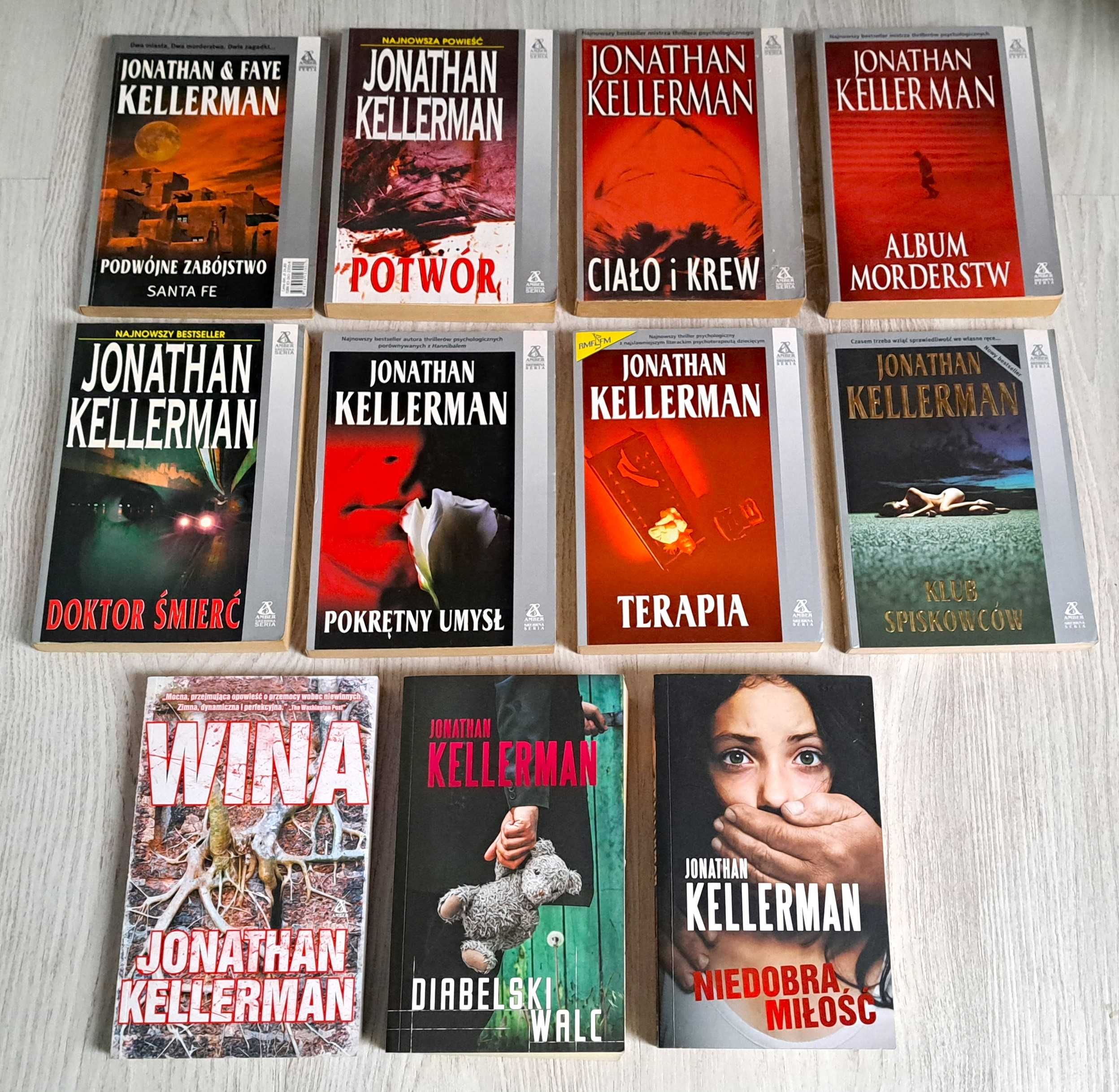 11x Jonathan Kellerman Klub spiskowców Potwór Terapia Doktor Śmierć