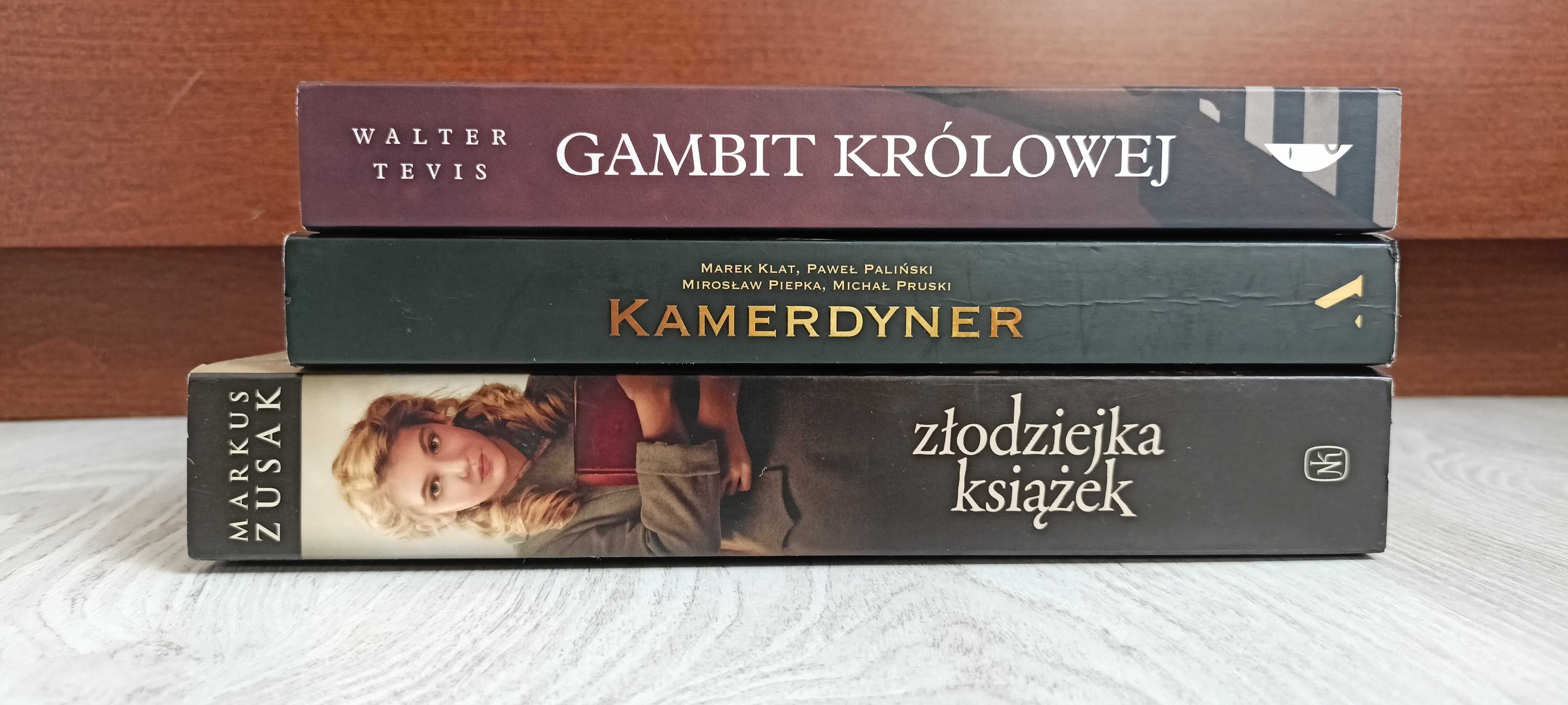 Markus Zusak Złodziejka książek + Tevis Gambit Królowej + Kamerdyner