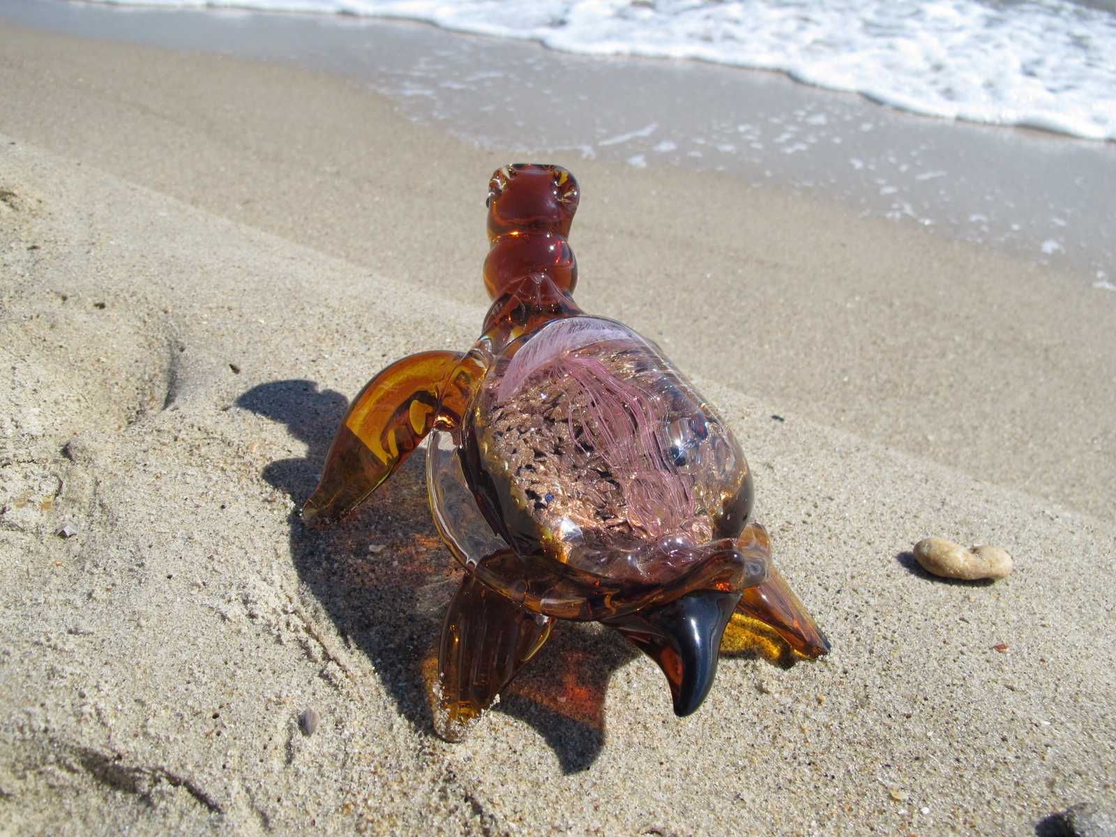Черепаха с медузой . Мурано . Murano муранское стекло
